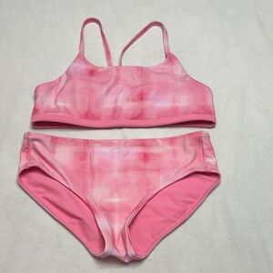 Athleta Pink Tie-Dye Bikini Set